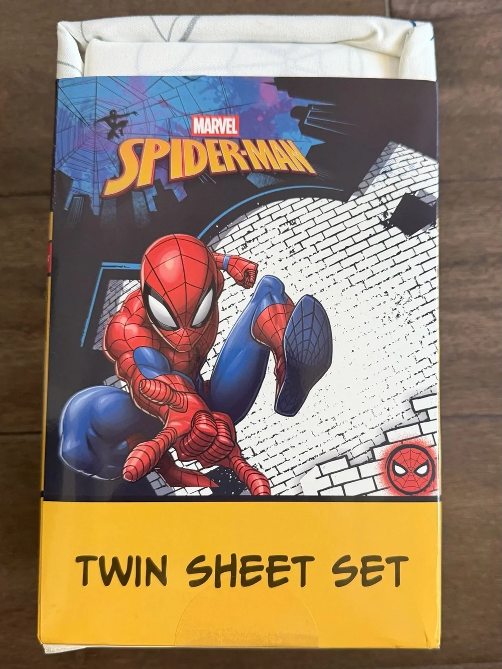 Marvel Spider-Man Twin Sheet Set - Red, Blue, Yellow